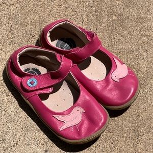 Hot pink Livie & Luca Mary Jane toddler girl shoes